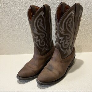 Cody James Men's Brown Boots Size 8D CJ4242 Leather Pull On Cowboy Rodeo Western